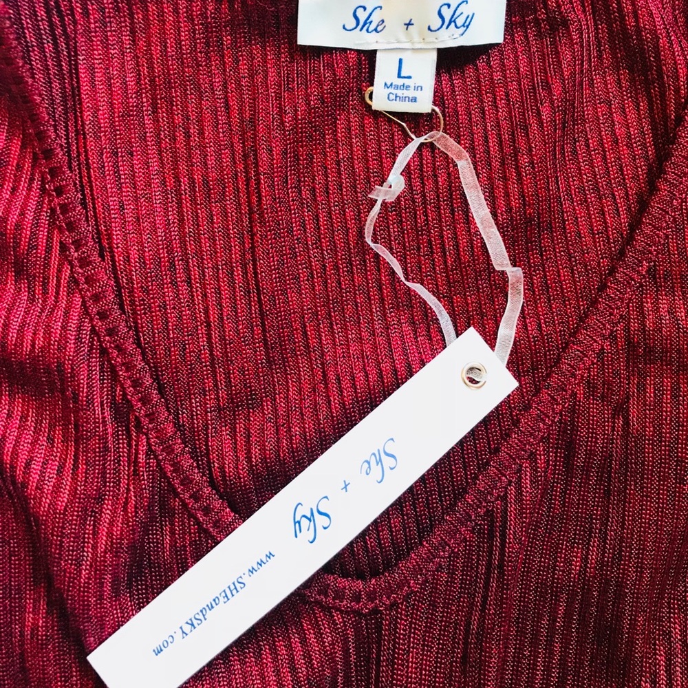 Brand new she and sky red romper